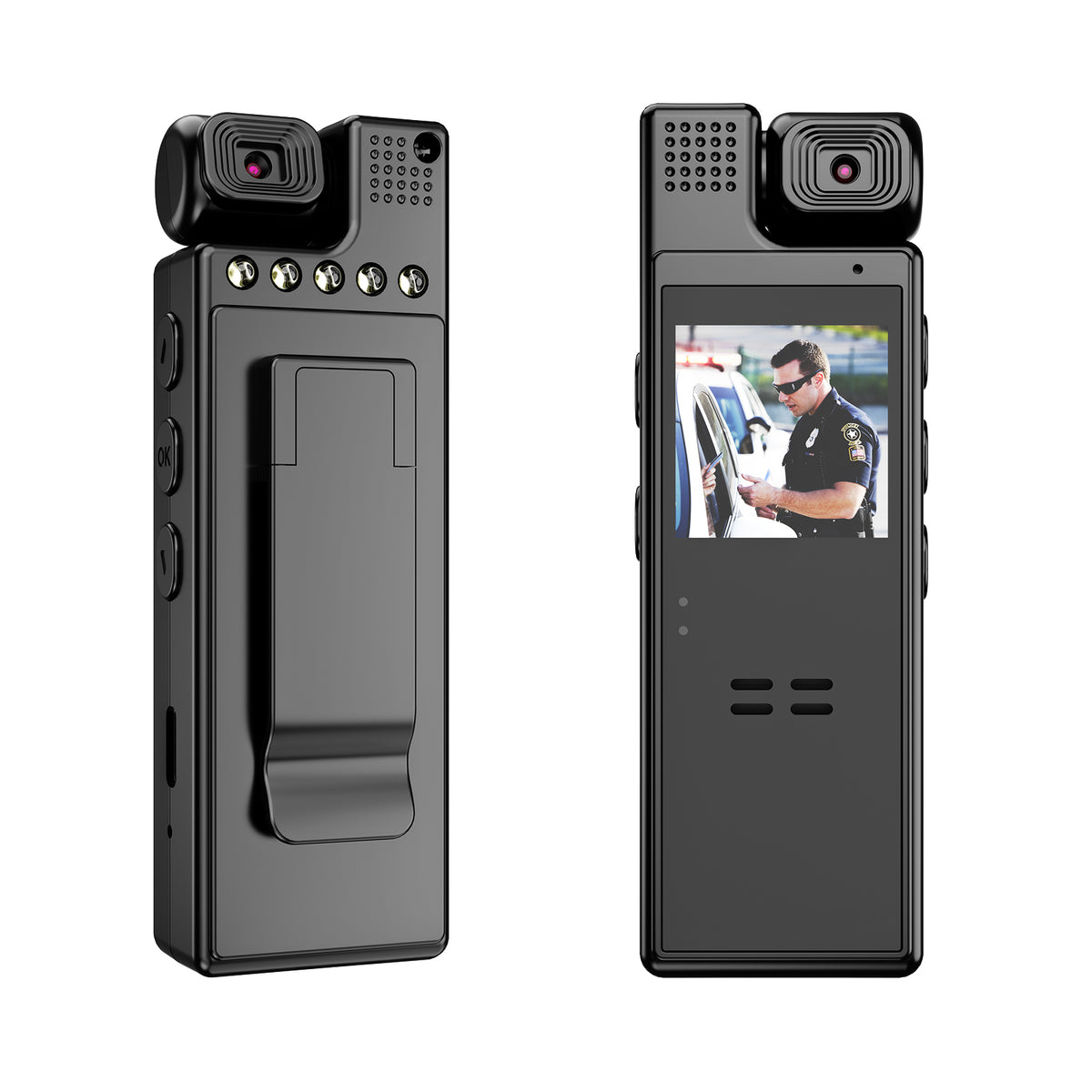 Body Cam With Audio, 1080p Hd Body Camera,6-8 Hours Battery Life