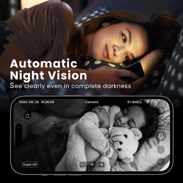 VIDCASTIVE S6 Mini Camera 2.4/5G Dual Band Wi-Fi | 4K Small Wireless Nanny Cam with 2-Way Audio, Night Vision, Motion Detection, and Free Cloud Storage | Portable Indoor Security Camera for Home and Car