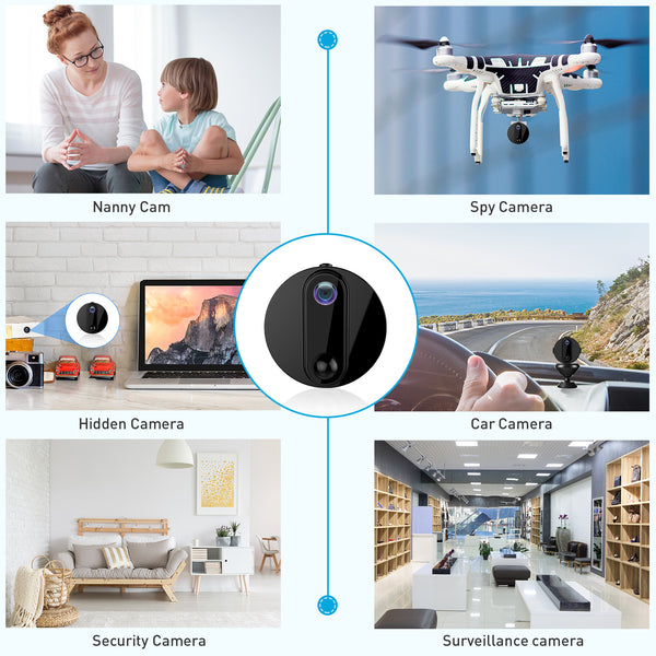 R6 FHD 1080P Low-Power WiFi Mini Spy Camera with Audio