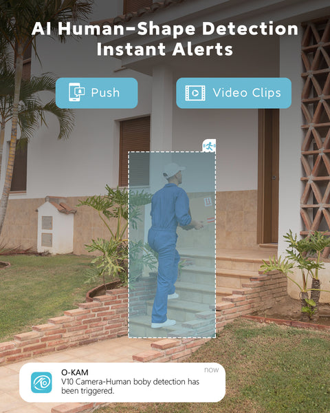 4K Mini Wireless Camera 2.4/5GHz WiFi Nanny Cam with Audio, Phone App, Long-lasting Battery Life, PIR Motion Sensor, Night Vision, Free Cloud Storage, 150° Wide Angle Viewing, AI Human Detection