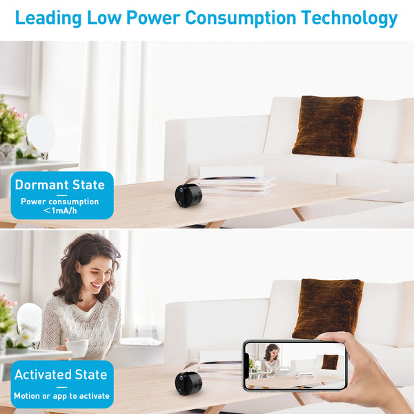 R6 FHD 1080P Low-Power WiFi Mini Spy Camera with Audio