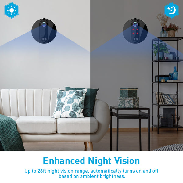 R6 FHD 1080P Low-Power WiFi Mini Spy Camera with Audio