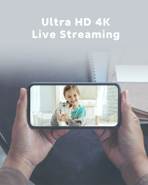 4K Mini Wireless Camera 2.4/5GHz WiFi Nanny Cam with Audio, Phone App, Long-lasting Battery Life, PIR Motion Sensor, Night Vision, Free Cloud Storage, 150° Wide Angle Viewing, AI Human Detection