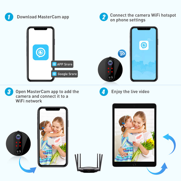 R6 FHD 1080P Low-Power WiFi Mini Spy Camera with Audio