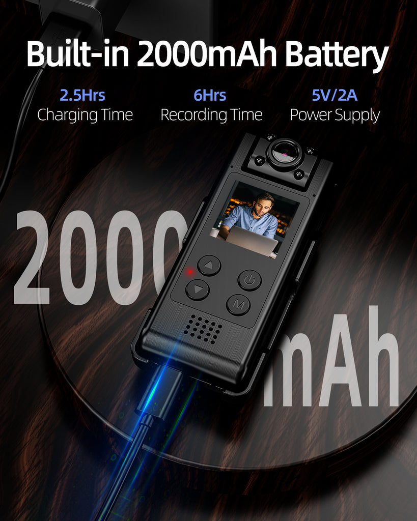 Tbest caméra portée par le corps Mini caméra d'action 1080P avec Tbest caméra portée par le corps Mini caméra d'action 1080P avec