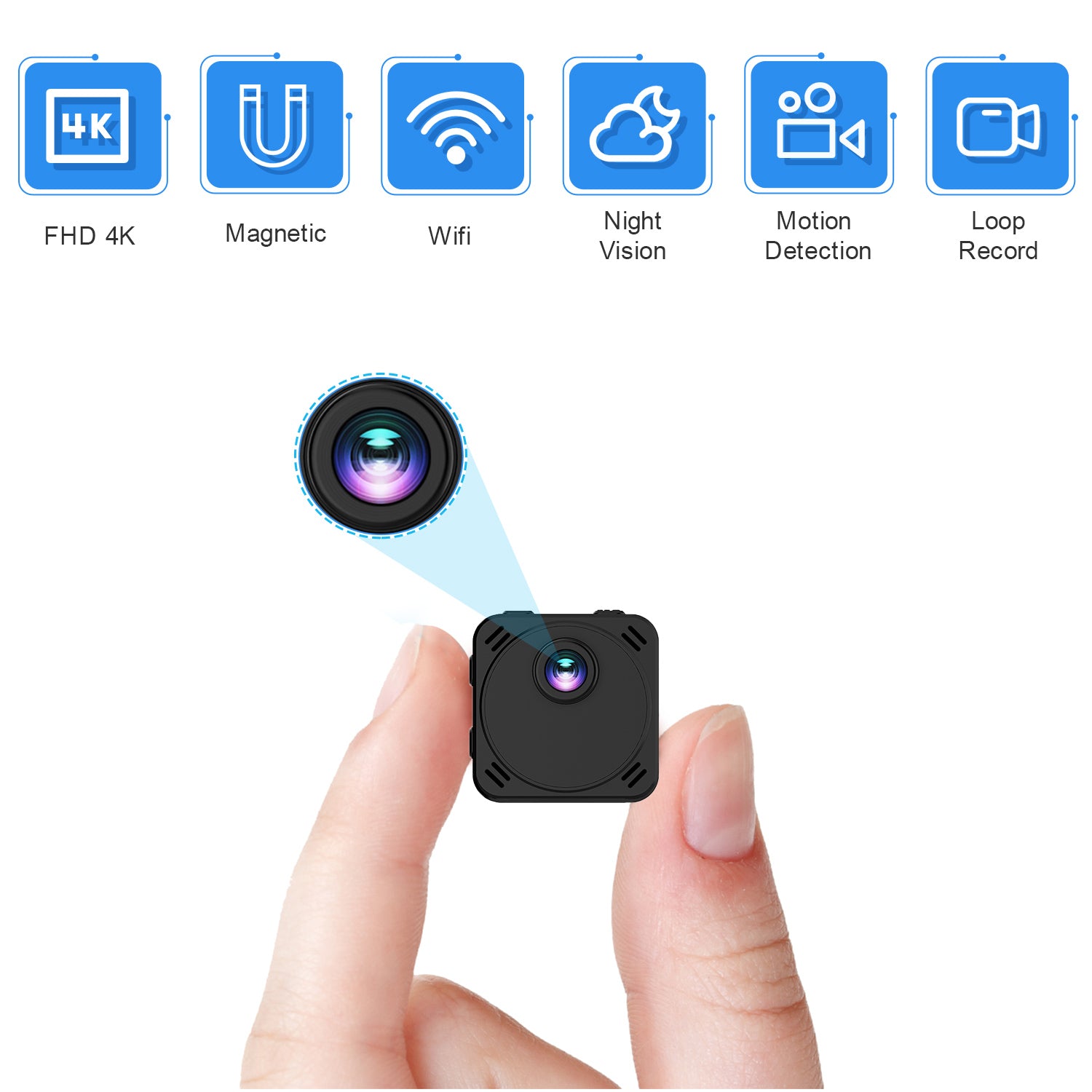 R89 HD 1080P WiFi Mini Spy Camera with Audio