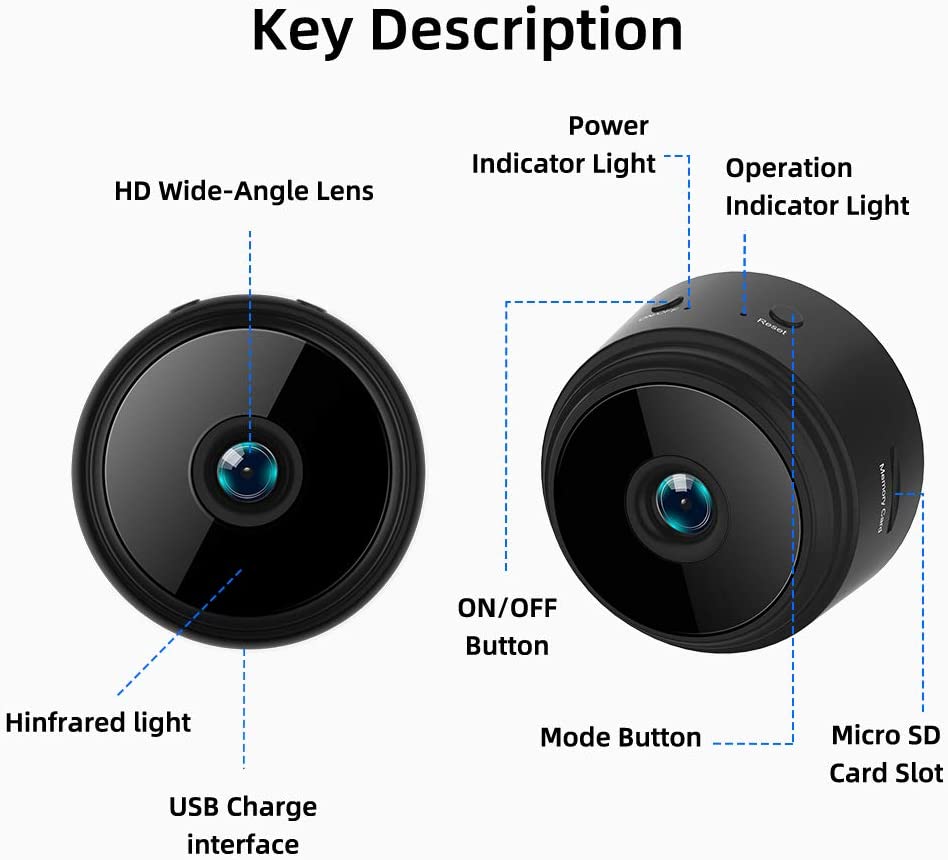 W9 720P WiFi Mini Spy Camera with Audio – VIDCASTIVE